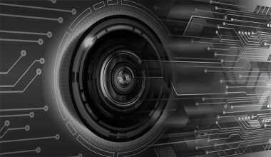 göz siber devre gelecekteki teknoloji konsepti