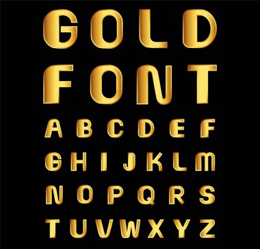 Yazı tipi kümesinin, vektör çizim