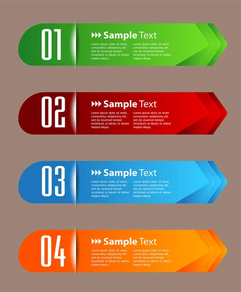 Nowoczesny Szablon Pola Tekstowego Baner Infografika — Wektor stockowy