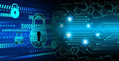 soyut siber gelecek teknolojisi kavramı arka plan, vektör illüstrasyonu