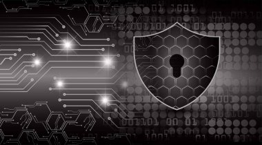 soyut siber gelecek teknolojisi kavramı arka plan, vektör illüstrasyonu