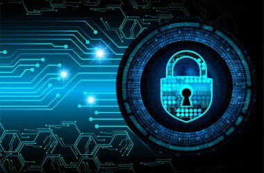 soyut siber gelecek teknolojisi kavramı arka plan, vektör illüstrasyonu