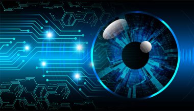 soyut siber gelecek teknolojisi kavramı arka plan, vektör illüstrasyonu