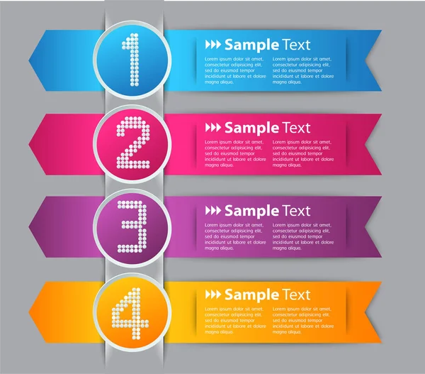 Modern Text Box Template Banner Infographics — Stock Vector