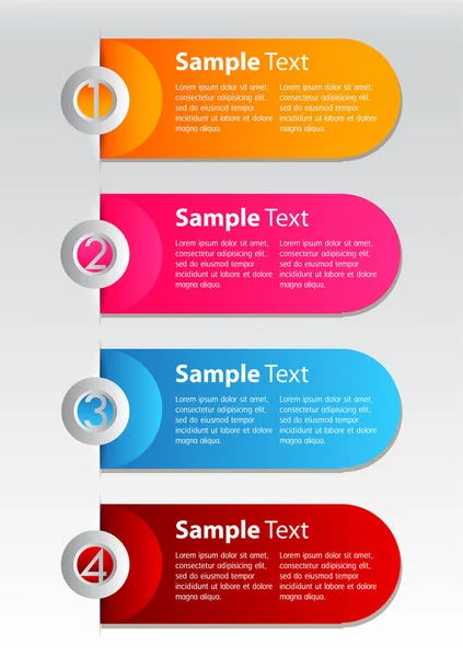 Moderní Šablona Textového Pole Banner Infographics — Stockový vektor