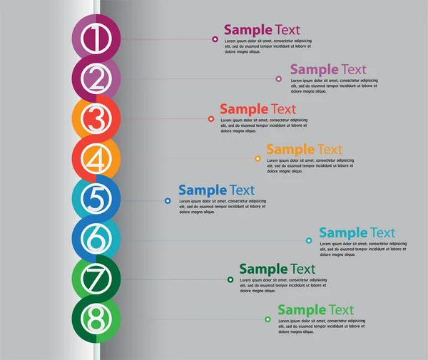 Moderne Textbox Vorlage Banner Infografik — Stockvektor