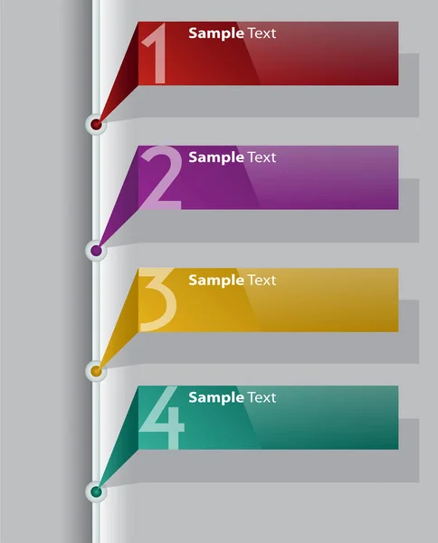 Modern Textruta Mall Banner Infographics — Stock vektor