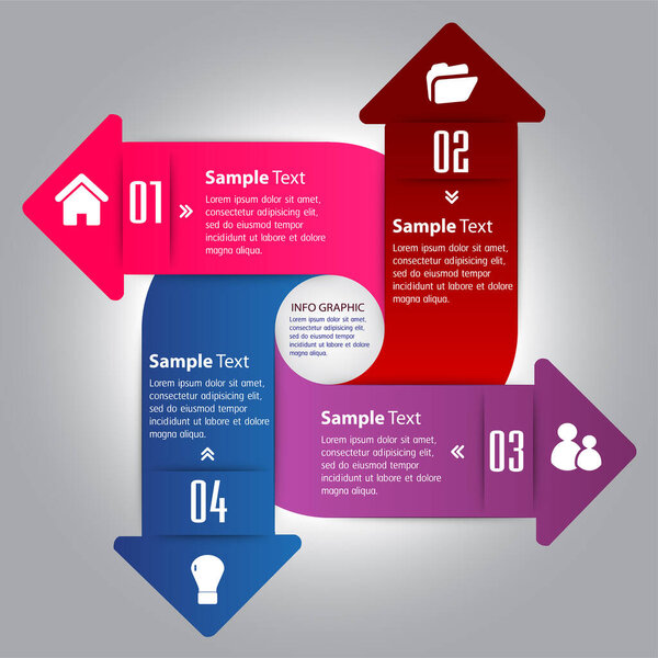 современный шаблон текстового поля, баннер Инфографика