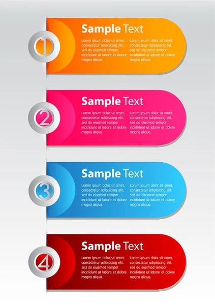 Modern Text Box Template Banner Infographics — Stock Vector