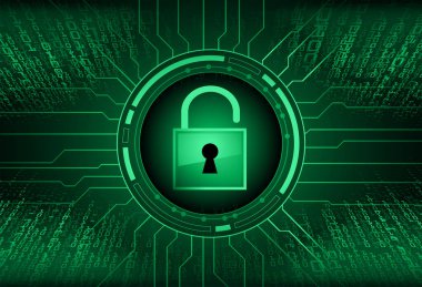 anahtar deliği ile arkaplan illüstrasyonu, dijital güvenlik kavramı