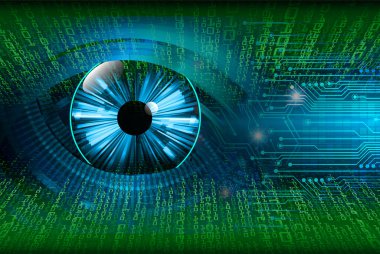 göz ile siber güvenlik kavramı