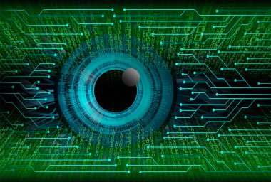 göz ile siber güvenlik kavramı