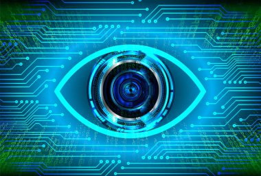 göz ile siber güvenlik kavramı