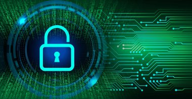  digital security concept background with keyhole