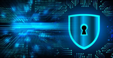  digital security concept background with keyhole