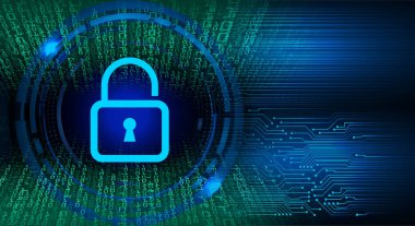  digital security concept background with keyhole