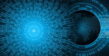 Abstract color cyber future technology background