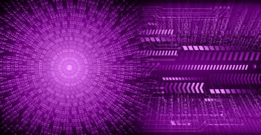 Abstract violet cyber future technology background