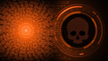 Abstract red cyber future technology background