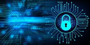  digital security concept background with keyhole