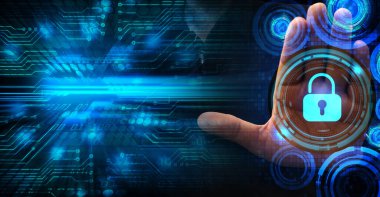  digital security concept background with keyhole