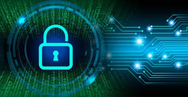  digital security concept background with keyhole