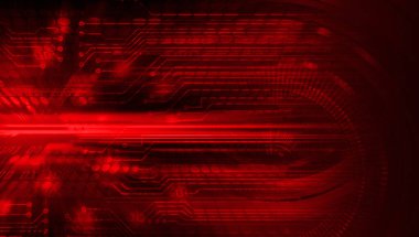 Abstract red cyber future technology background