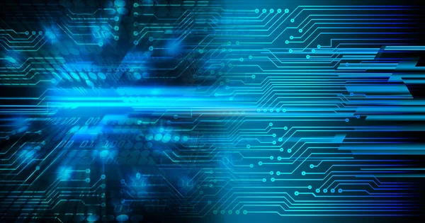 Абстрактний Синій Кібер Майбутній Технологічний Фон — стокове фото