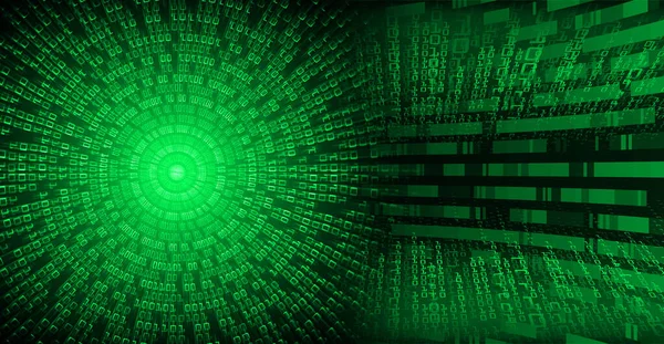 Abstract Green Cyber Future Technology Background — Zdjęcie stockowe