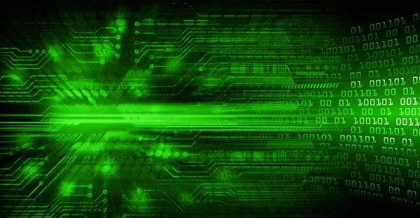 Abstract Green Cyber Future Technology Background — Zdjęcie stockowe