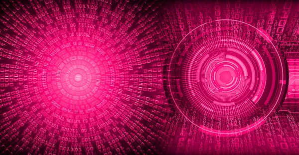 Abstract Pink Cyber Future Technology Background — Zdjęcie stockowe
