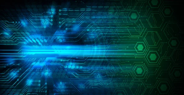 Abstract blue cyber future technology background