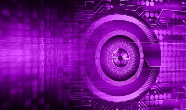 göz siber devre gelecekteki teknoloji konsepti