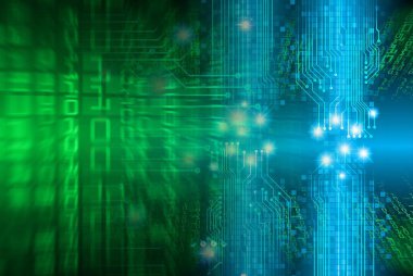 Siber devre gelecekteki teknoloji kavramı