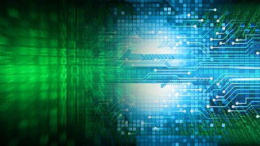 Siber devre gelecekteki teknoloji kavramı