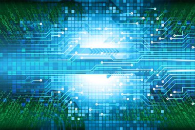 Siber devre gelecekteki teknoloji kavramı