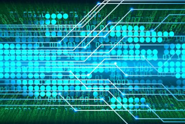 Siber devre gelecekteki teknoloji kavramı