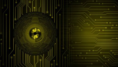 göz siber devre gelecekteki teknoloji konsepti