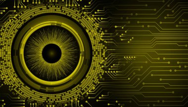 göz siber devre gelecekteki teknoloji konsepti