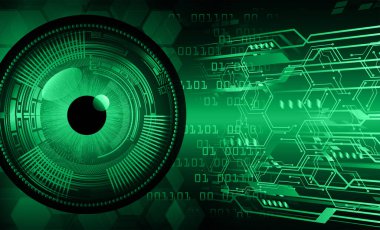 göz siber devre gelecekteki teknoloji konsepti