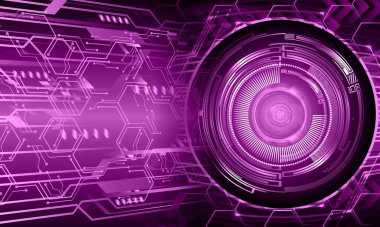 göz siber devre gelecekteki teknoloji konsepti