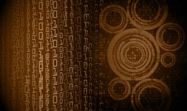 soyut teknoloji arka planı, vektör illüstrasyonu, siber güvenlik kavramı