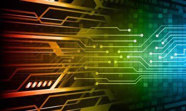 soyut teknoloji arka planı, vektör illüstrasyonu, siber güvenlik kavramı