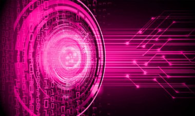 soyut teknoloji arka planı, vektör illüstrasyonu, siber güvenlik kavramı