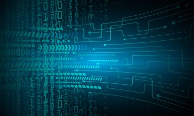 soyut teknoloji arka planı, vektör illüstrasyonu, siber güvenlik kavramı