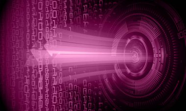 soyut teknoloji arka planı, vektör illüstrasyonu, siber güvenlik kavramı