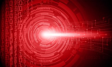 soyut teknoloji arka planı, vektör illüstrasyonu, siber güvenlik kavramı