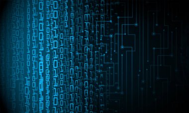 soyut teknoloji arka planı, vektör illüstrasyonu, siber güvenlik kavramı