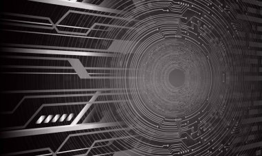 soyut teknoloji arka planı, vektör illüstrasyonu, siber güvenlik kavramı