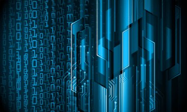 soyut teknoloji arka planı, vektör illüstrasyonu, siber güvenlik kavramı